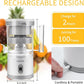Electric Citrus Juicer, Rechargeable Juicer Machine with USB Cable and Cleaning Brush